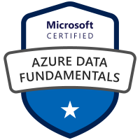 badge for Microsoft Azure Data Fundamentals certification