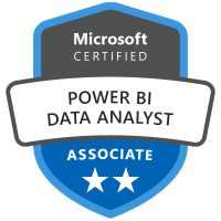 badge for Microsoft Power BI Data Analysis certification